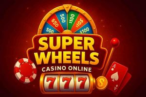 Super Wheels Casino 888roxo mostrando roda da fortuna e prêmios